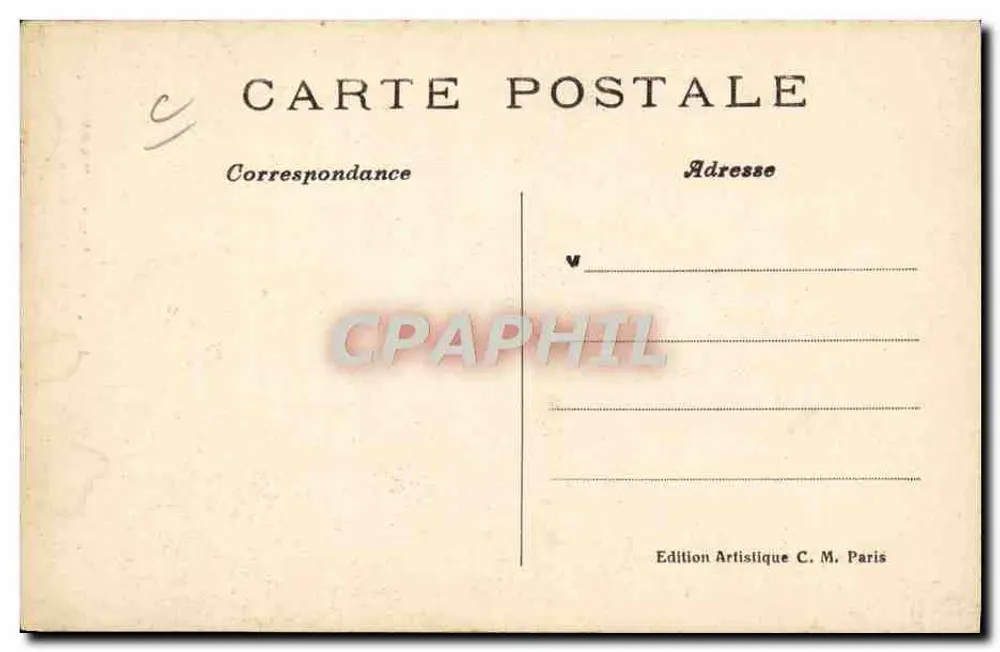 Fietsen — PARENT, Franse fietsster — Edition Artistique C. M. - Achterkant