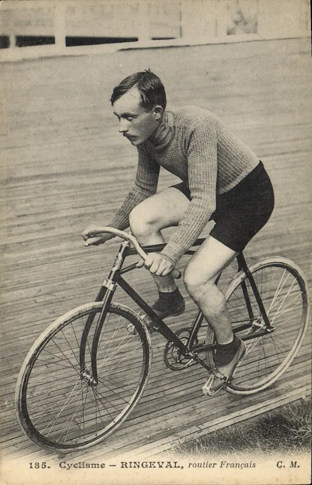 Ciclismo — RINGEVAL, ciclista francês — C. M. n°185 - Frente
