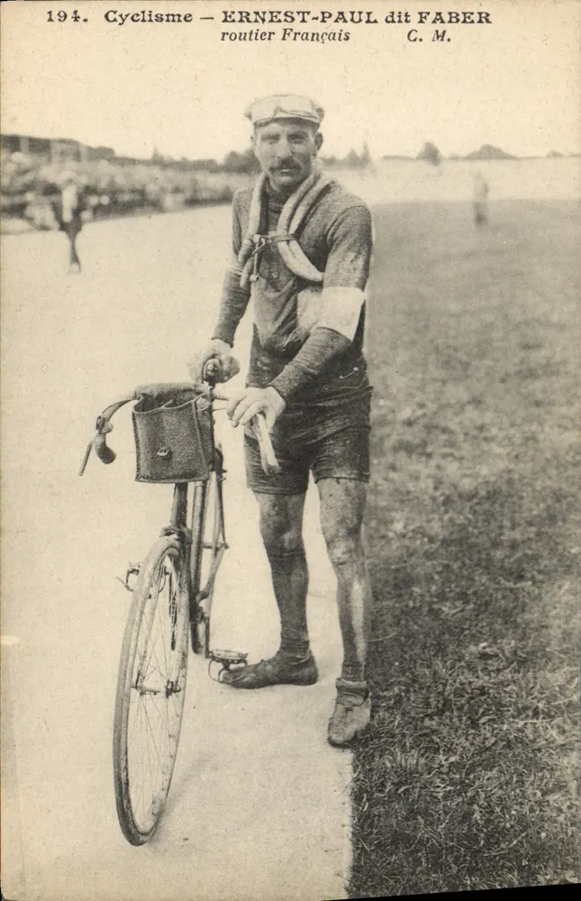 Cycling — Ernest-Paul dit Faber, französischer Straßenradfahrer — Artist Edition C. M. Paris - Vorderseite