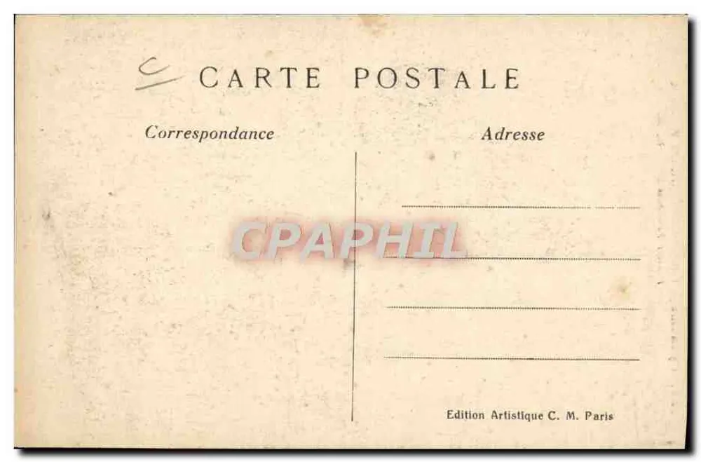Cycling — Ernest-Paul dit Faber, französischer Straßenradfahrer — Artist Edition C. M. Paris - Rückseite