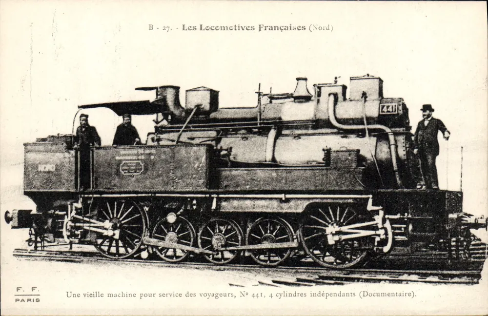 Locomotiva francesa N° 441 — Norte — Documentário - Frente