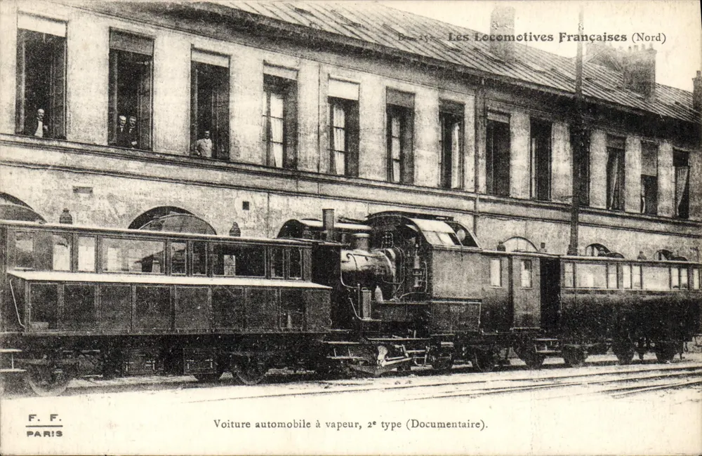 Dampfautomobil, 2. Typ — Dokumentarisch — F. F. Paris, Nr. B-257 - Vorderseite
