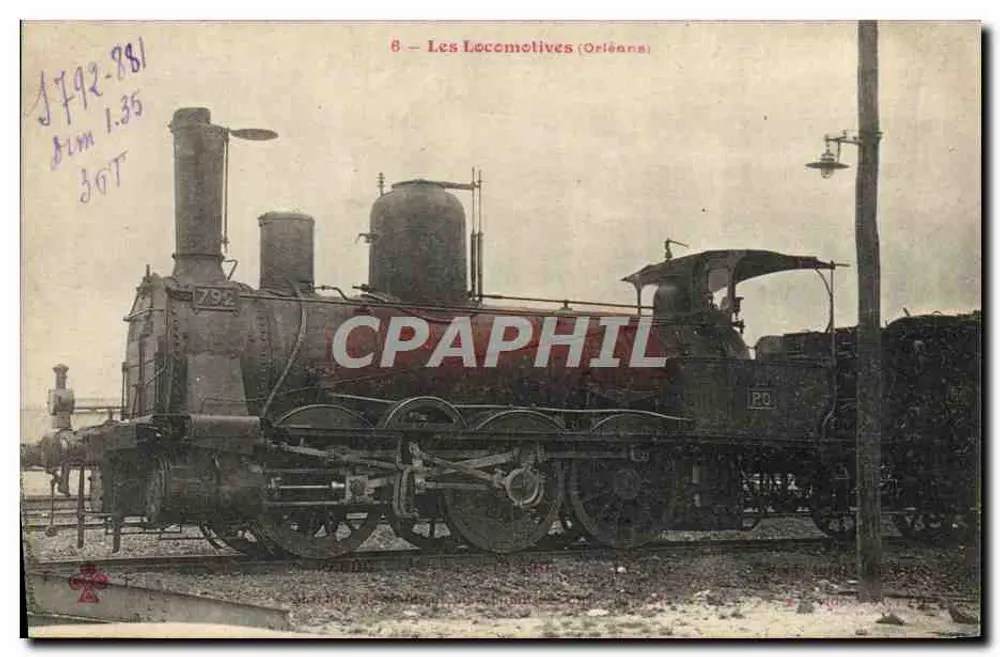 Dampflokomotive — Die Lokomotiven (Orléans) - Vorderseite