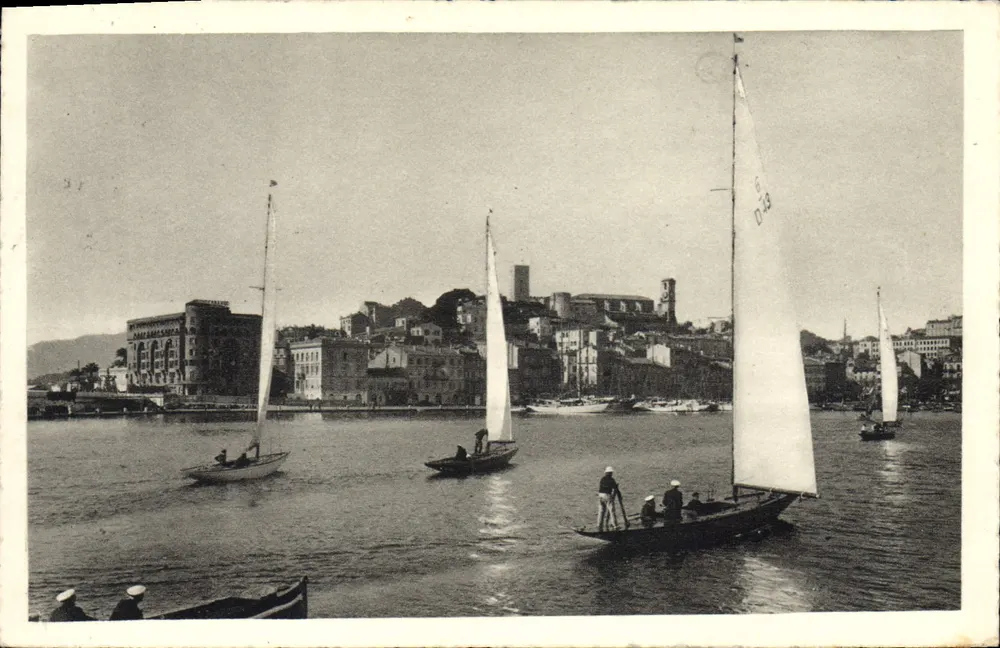 Cannes — Der Hafen und der Mont Chevalier — Verleger: Sammlung La Côte d'Azur, Nr. 324 - Vorderseite