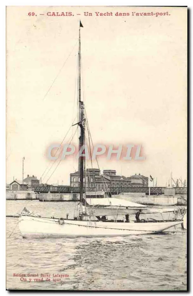 Calais — Ein Yacht im Fort — Edition Grand Barré, n°69 - Vorderseite