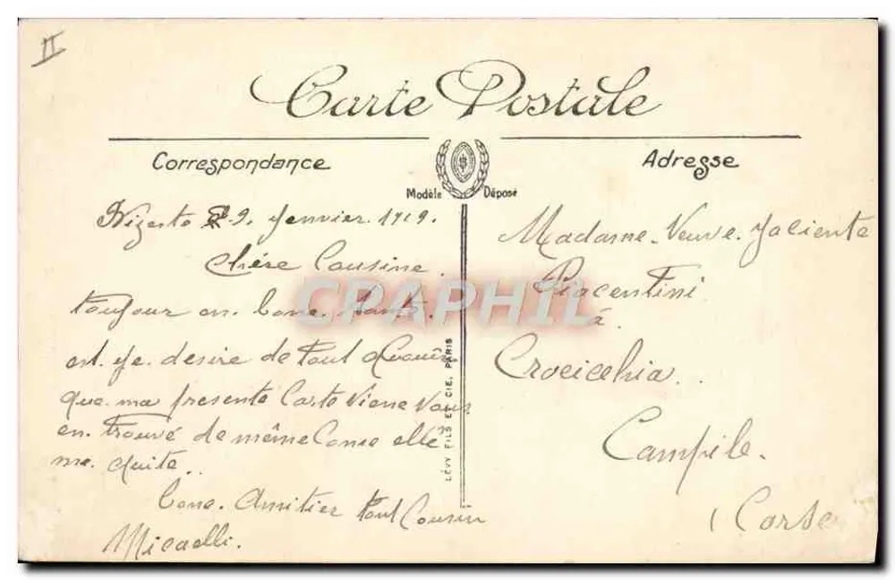 Mulher em traje oriental — Scènes et Types n°6268 — LL - Verso