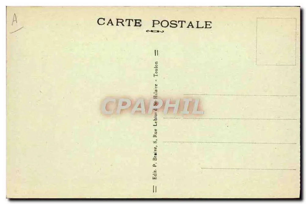Kriegsflotte - "Pierre Marrast", U-Boot der ersten Klasse — Verlag P. Brâve, Toulon - Rückseite