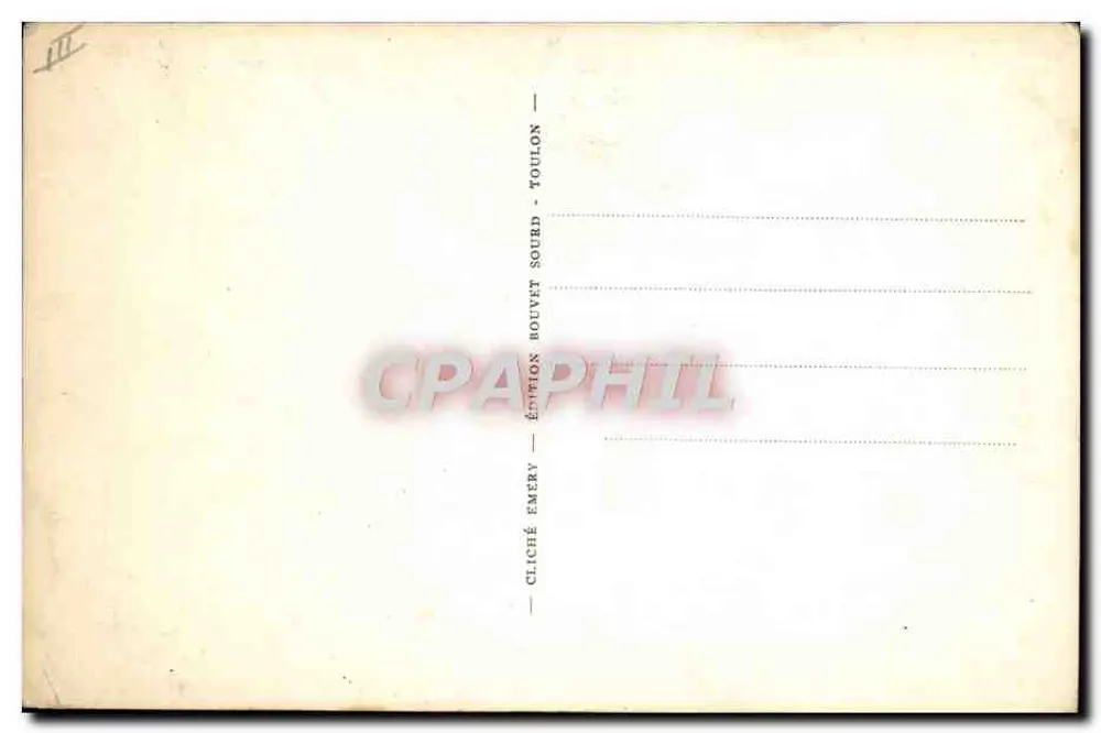 Submarino Caïman — N° 134 — Editor Émery, Toulon - Verso