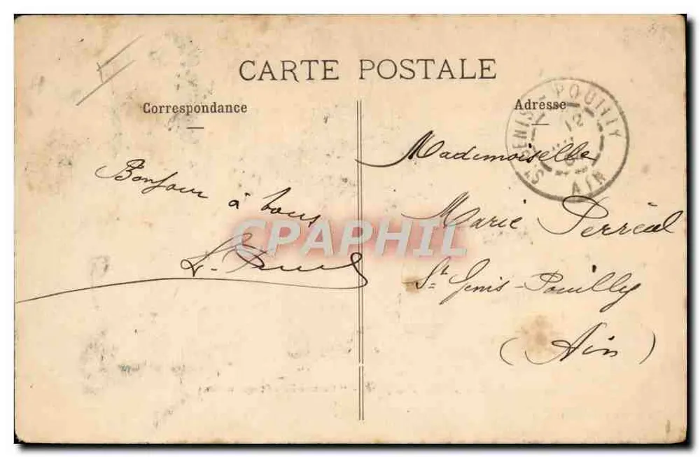 Toulon — Submarino francês "Gustave-Zédé" — Coleção A. Couturier, n°301 - Verso