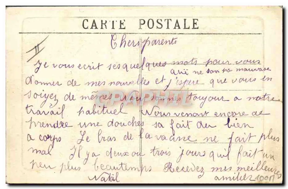 Toulon — Alose, U-Boot — F. F. - Rückseite