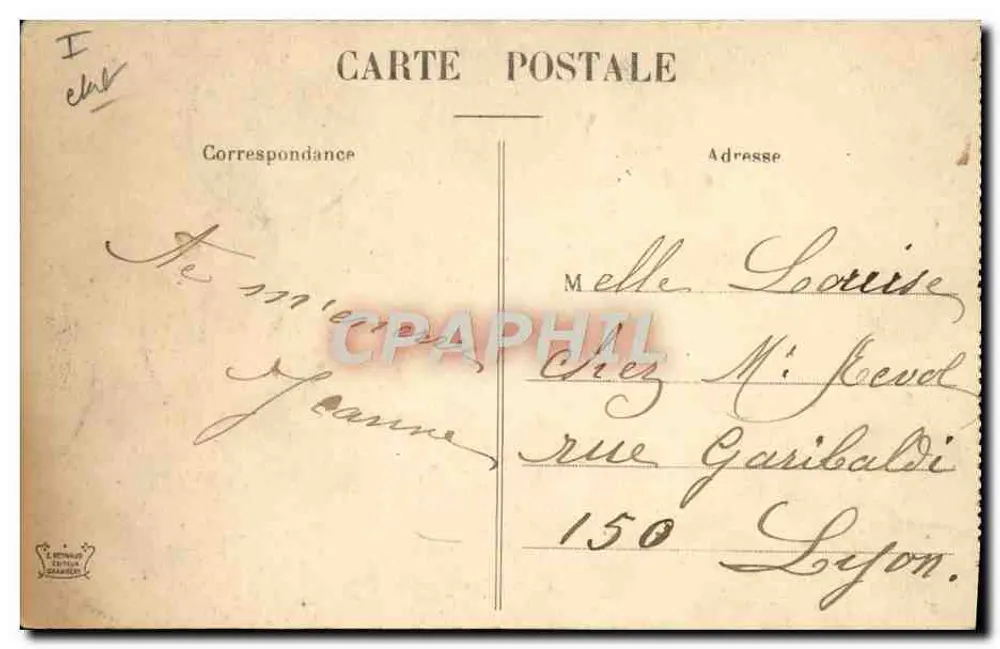 Chambéry — Das Theater und die Rue d'Italie — Edition Granger, Nr. 2825 - Rückseite