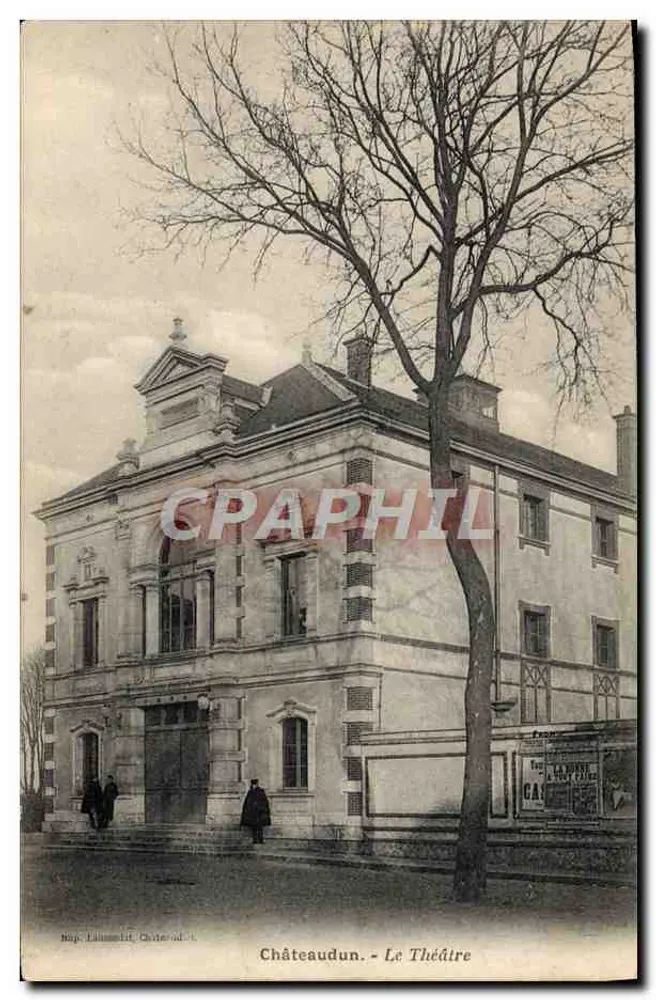 Châteaudun - O Teatro — editor Léonard, n° 50 - Frente