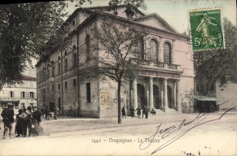 Draguignan — O Teatro — Editor: Buat & Marseille - Frente