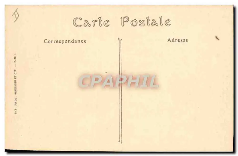 Dieppe — Die alten Türme und das Theater — Imp. Phot. Neulighin et Cie, Paris - Rückseite