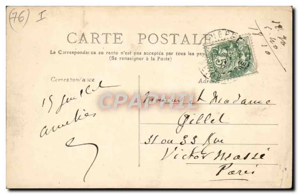 Dieppe — O Teatro — Seine-Inférieure — 344 - Verso