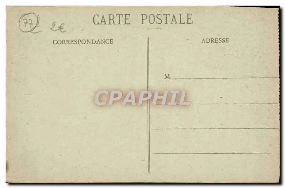 Wald von Fontainebleau — Eingang zum Désert d'Apremont — n° 387 - Rückseite