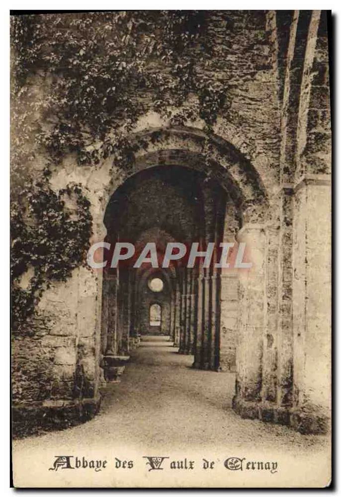 Abadia dos Vaulx de Cernay — vista das galerias cobertas — editor não identificado - Frente