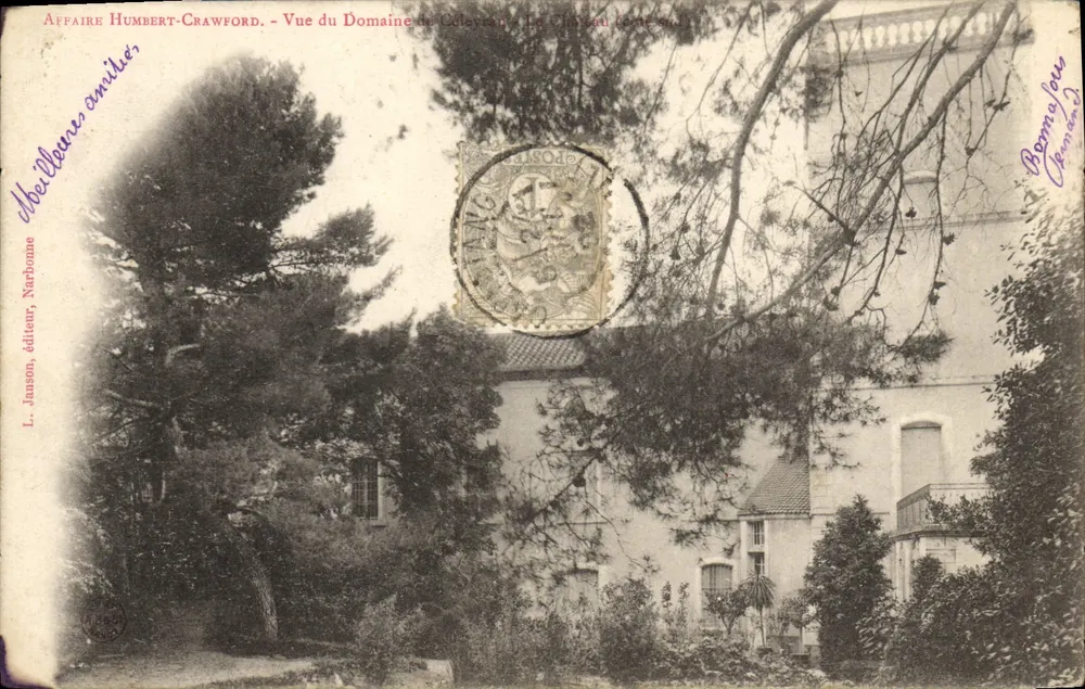 Ansicht des Domaine de Céleyrane - Das Schloss (Gard) — Humbert-Crawford, Verlag L. Janson, Narbonne - Vorderseite