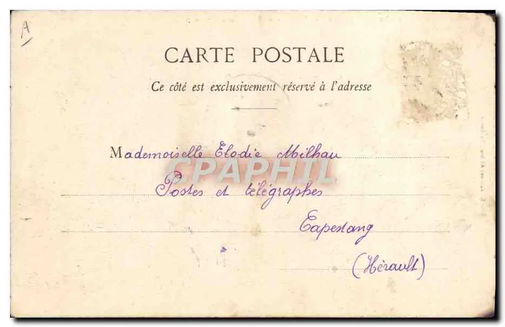 Ansicht des Domaine de Céleyrane - Das Schloss (Gard) — Humbert-Crawford, Verlag L. Janson, Narbonne - Rückseite