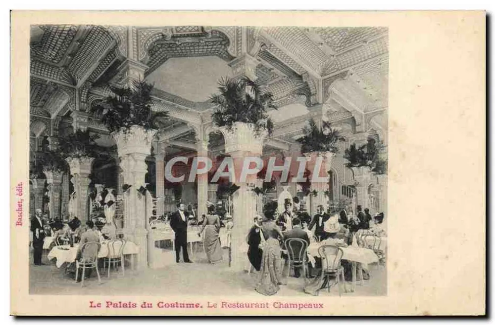 El Palacio del Traje. El Restaurante Champeaux — Bascher, editor - Anverso