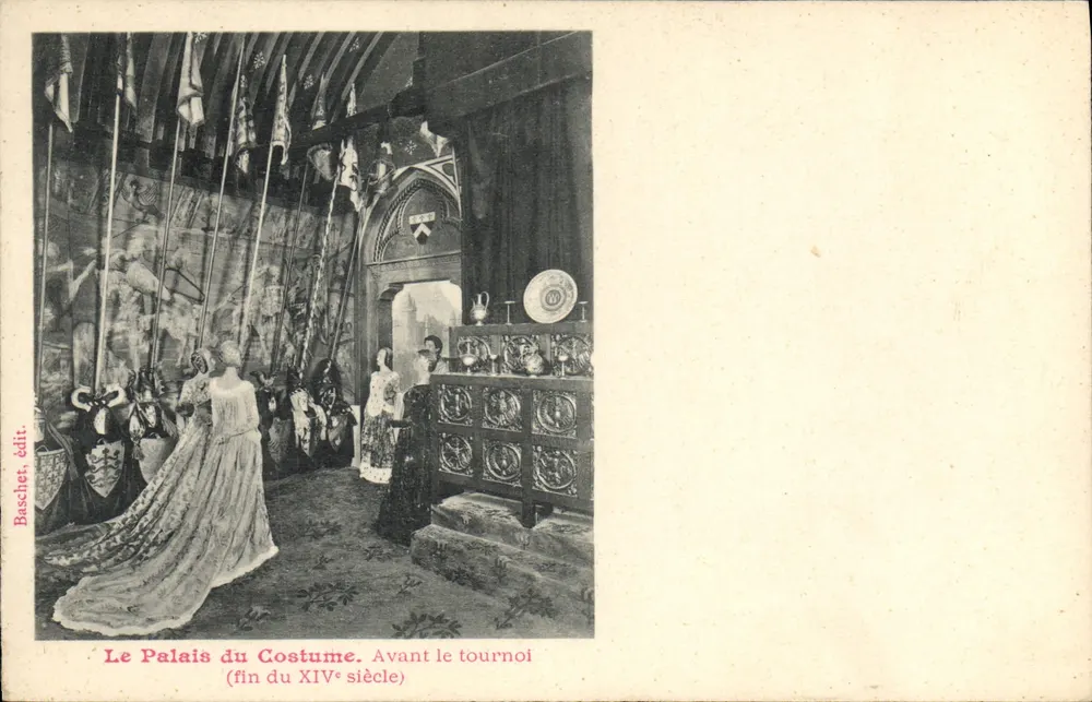 Das Kleiderpalast — Vor dem Turnier (Ende des 14. Jahrhunderts) — Baschet, Verlag - Vorderseite