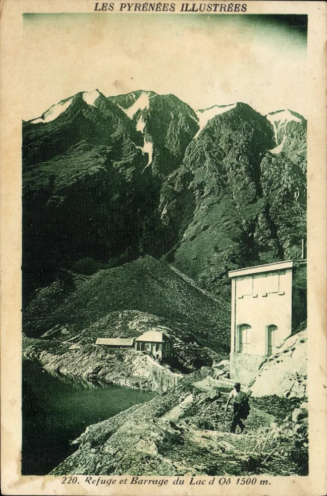 Refugio e Dighe del Lago d'Oô 1500 m — Les Pyrénées Illustrées n°220 - Recto
