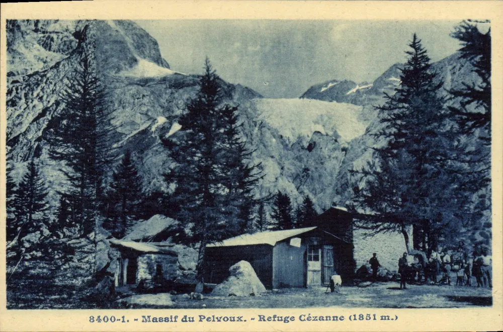 Cézanne-Refuge — Massiv des Pelvoux — 1851 m. - Vorderseite