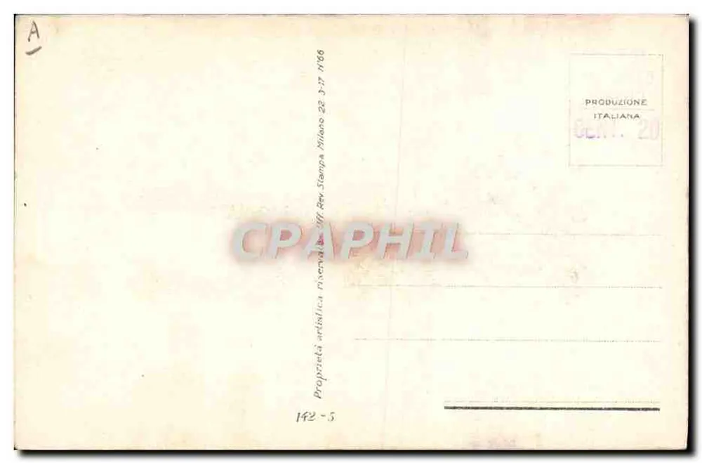 Mädchen auf Schlittschuhen — Winter — Stampa Art. Off. Genova, Nr. 1966 - Rückseite