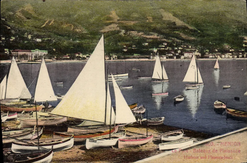 Der Hafen - Freizeitboote — Menton — Edition Biletti, Nr. 303 - Vorderseite