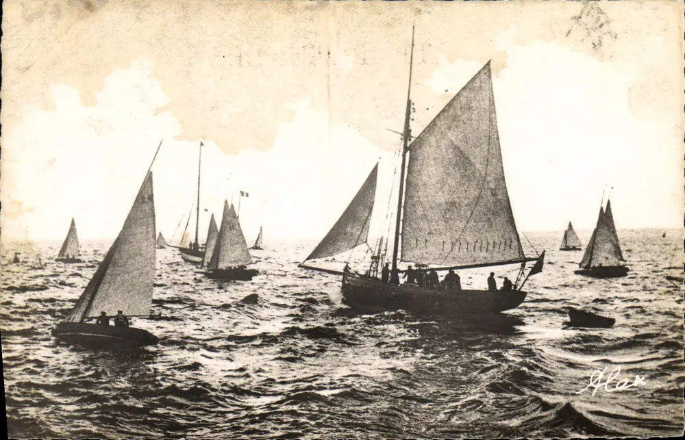 Segelregatten — Barneville-sur-Mer — Alex. Becquemont, Edit. Cherbourg - Vorderseite