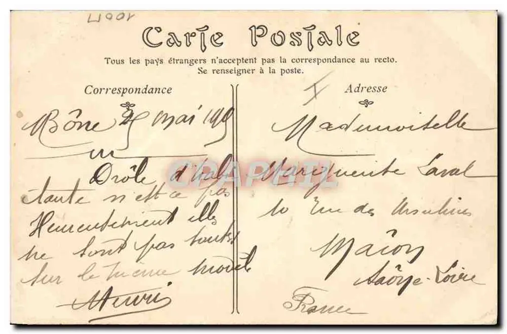 Mauresche junge Frau — ND Phot — n° 219 A - Rückseite