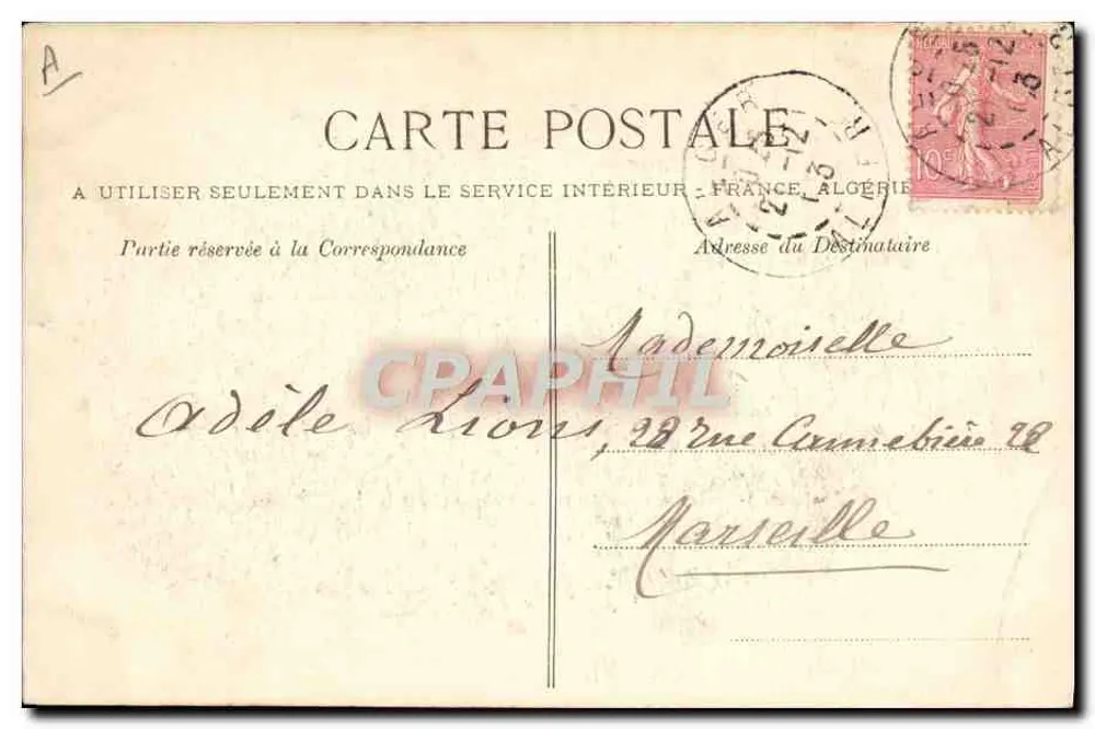 Algerien — Liegende Odaliske — Ideal Collection P.S. n°241 - Rückseite