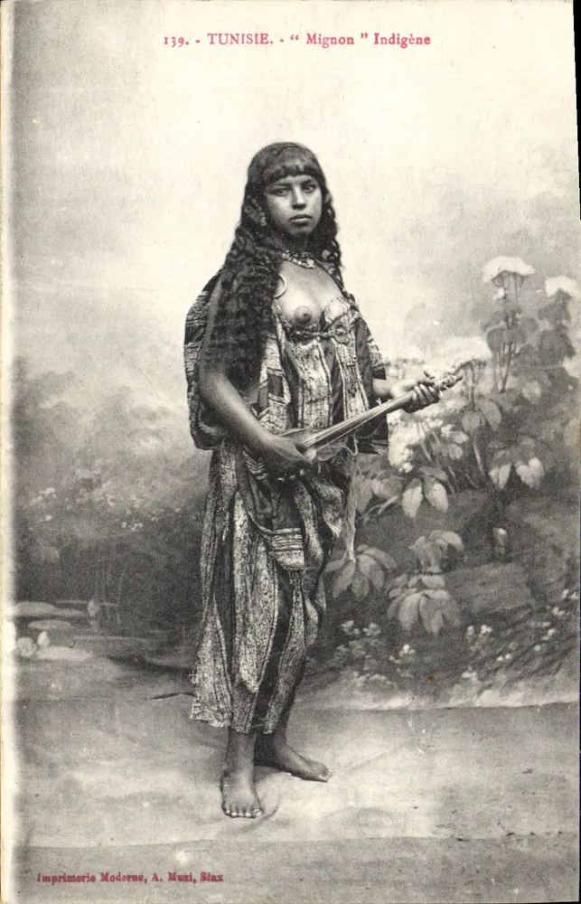 Tunesien — "Mignon" Einheimische — Moderne Druckerei, A. Muzi, Sfax - Vorderseite