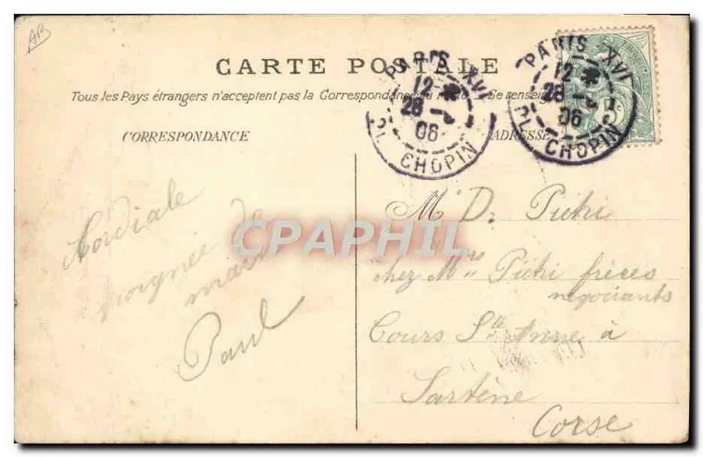 Musik der Republikanischen Garde — Dirigent: M. Gabriel Parès — Foto von Ch. Debrock - Reproduktion verboten - Rückseite