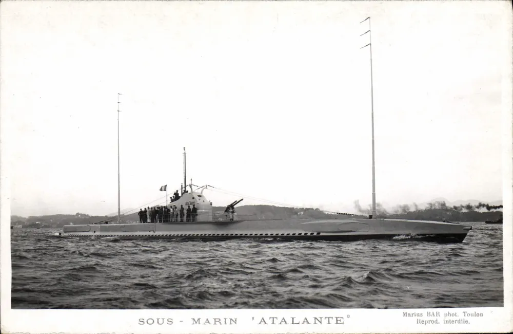 Submarino 'Atalante' — Toulon — Marius BAR fot. Toulon - Frente