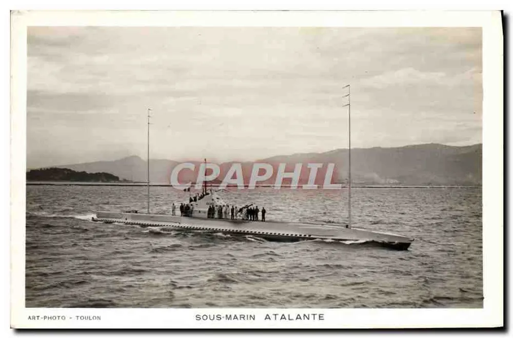 Submarino Atalante — Toulon — Art-Photo Toulon - Frente