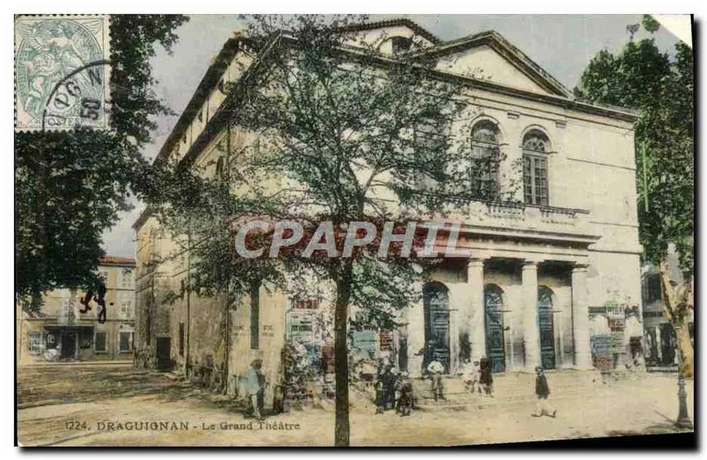 Draguignan - Ansicht des Grand Théâtres — Verlag Arteliers de Photographie Gublin, Nr. 1224 - Vorderseite