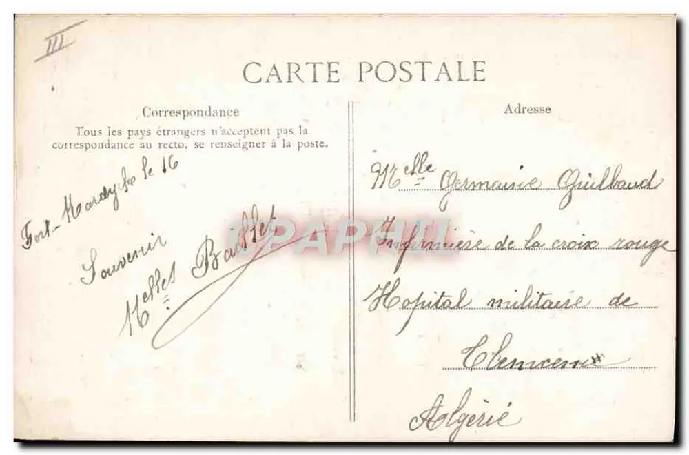 Dunkerque — Das Municipale Theatre, erbaut 1838 — Verlag Coupin - Rückseite