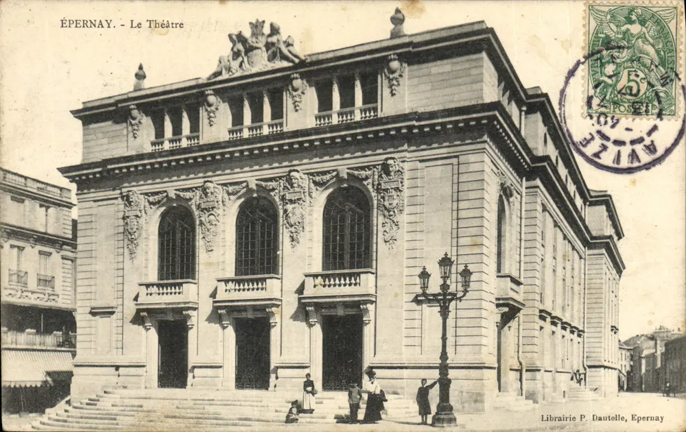 ÉPERNAY - O Teatro — Livraria P. Dautelle, Épernay - Frente