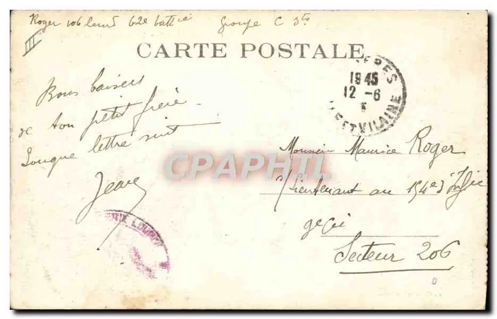 Fougères - Das Theater und die Place — E. Couëdel, Verleger, Nr. 138 - Rückseite