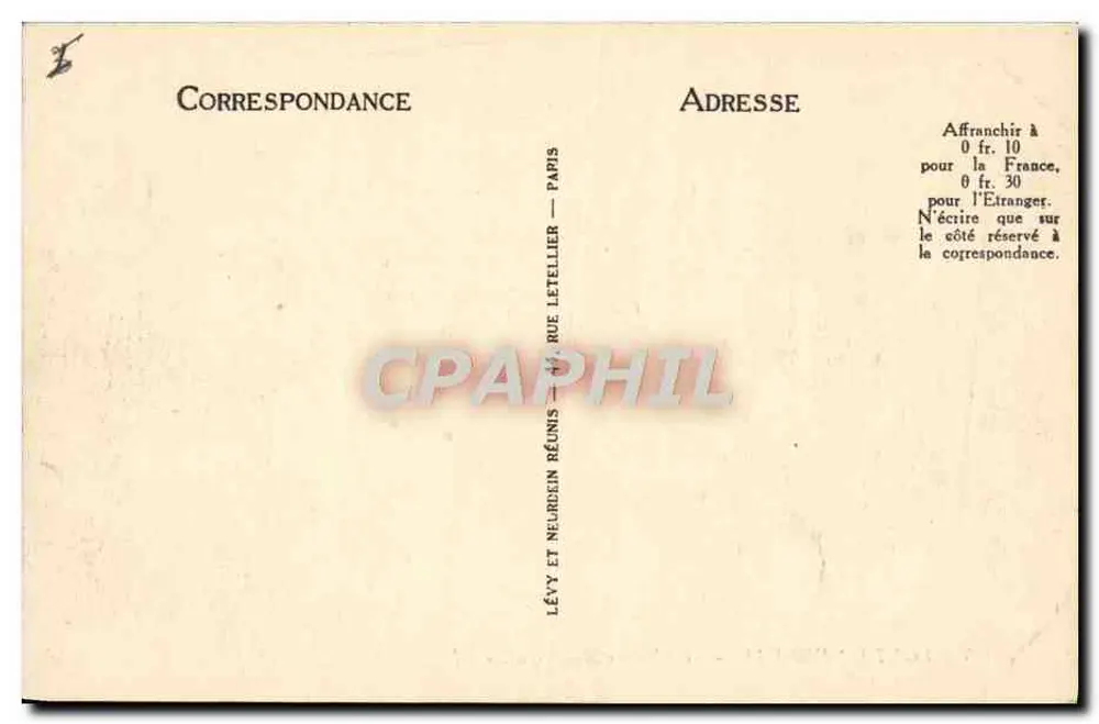 Fontainebleau — Le Théâtre Municipal — LL, n° 415 - Rückseite