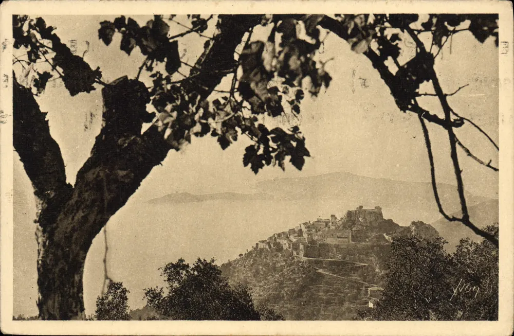 ईज़ — ईज़ पर व्यापक दृश्य — एडिशन डी आर्ट यवॉन, पेरिस - आगे