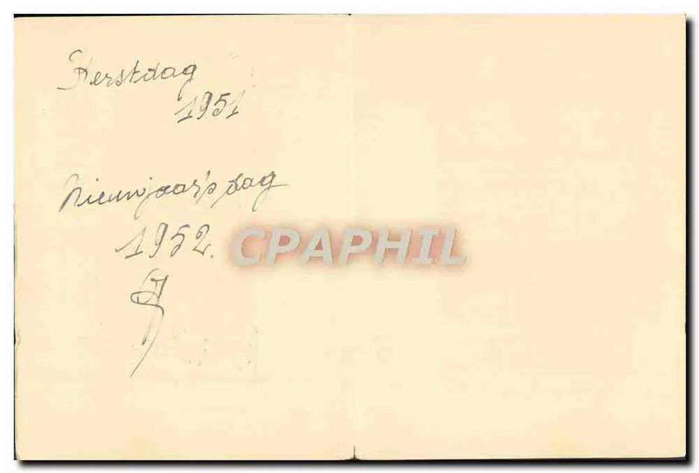 Natal — paisagem invernal sob a neve — gravura assinada ES - Verso