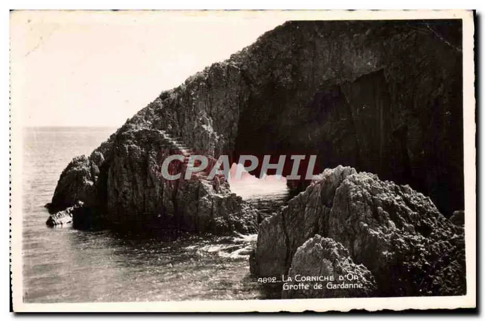 A Corniche d'Or — Gruta de Gardanne — Edições 'LA CIGOGNE' Mônaco - Frente