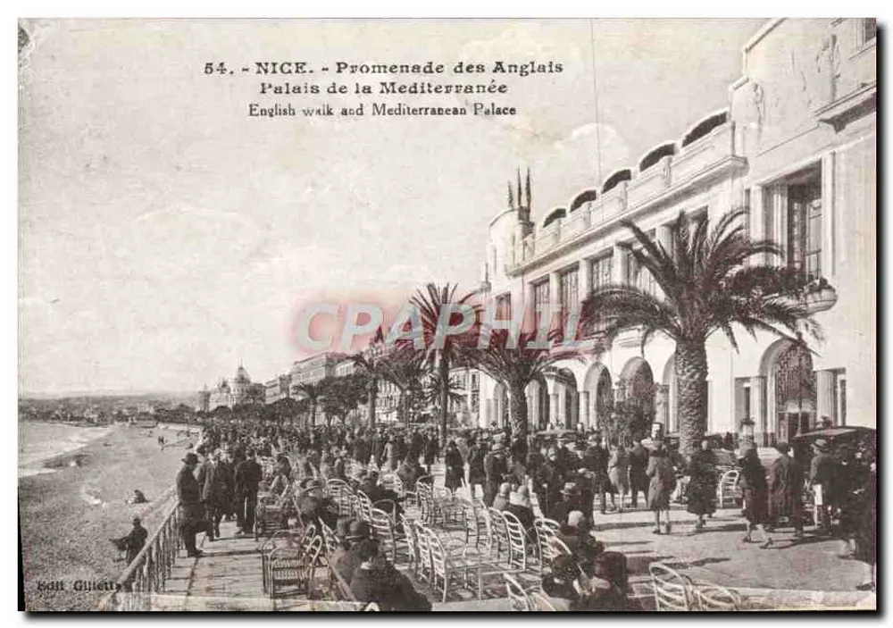 Nice - Promenade des Anglais - Palais de la Méditerranée - Vorderseite