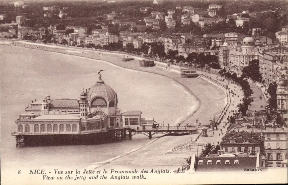 Nice — Ansicht der Mole und der Promenade des Anglais — Selecta - Vorderseite