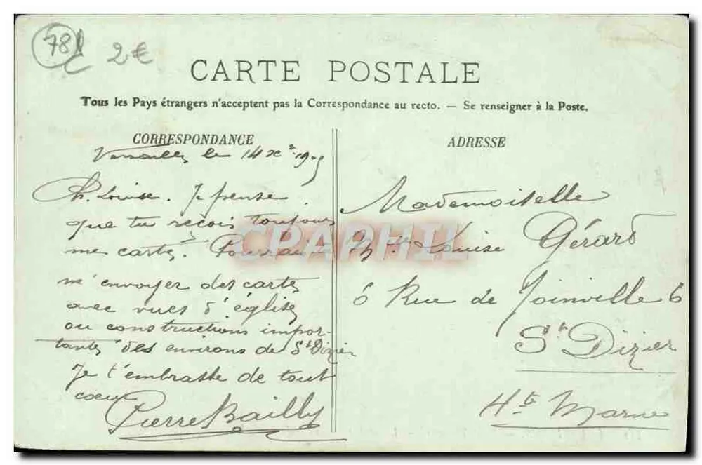 Versailles — Petit Trianon — A Escada — O Piso — LL. — 211 - Verso