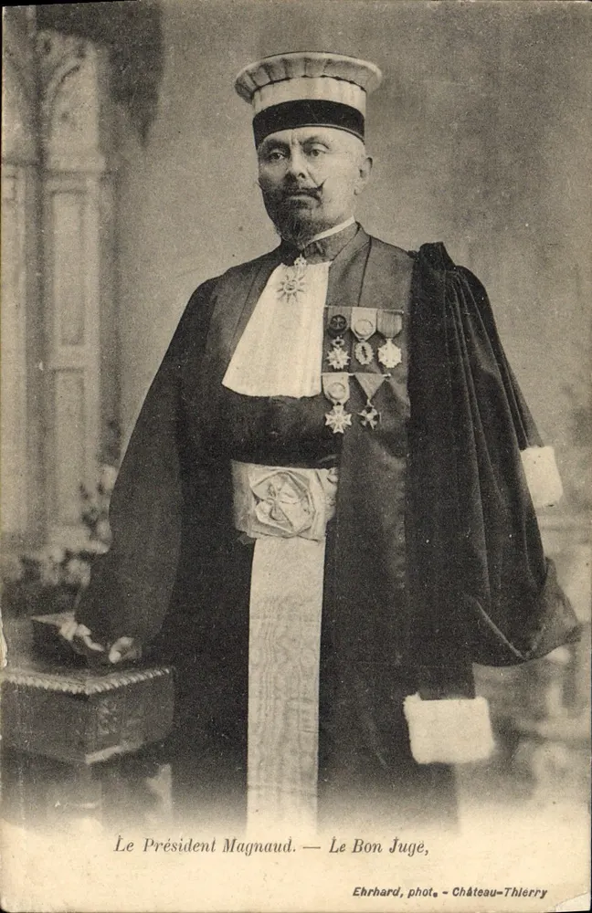 Der Präsident Magnaud — Der Gute Richter, fotografiert von Ehrhard — Château-Thierry - Vorderseite