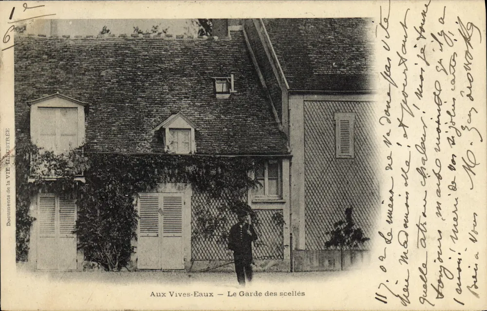 Aux Vives-Eaux — O Guarda dos Selos — Documentos da VIE INDUSTRIE - Frente