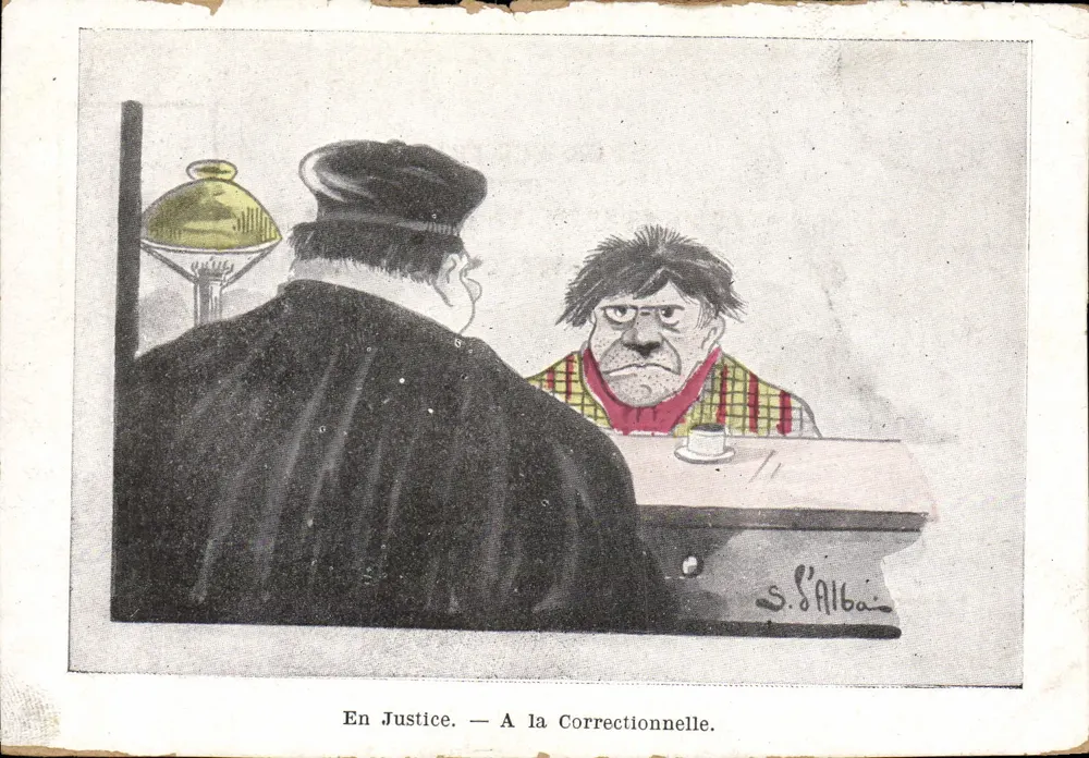 En Justice — À la Correctionnelle — S. S'Albain - Frente